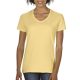 CC3199 V-nyakú Női póló mosott hatású Comfort Colors, Butter-XL