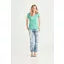 CC3199 V-nyakú Női póló mosott hatású Comfort Colors, Zöld-S