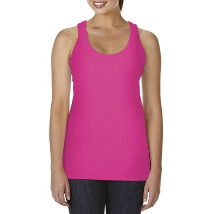 CCL4260 mosott hatású Női ujjatlan póló-trikó Comfort Colors, Neon Pink-2XL