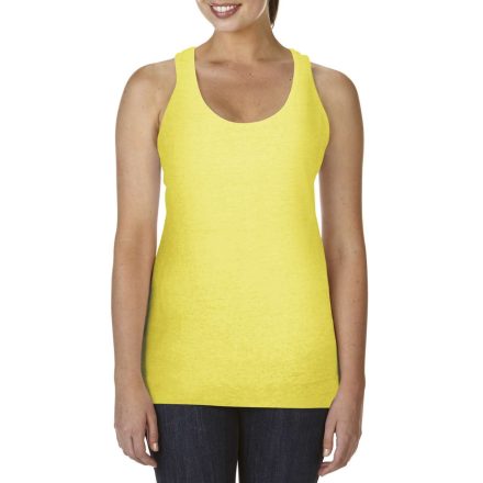 CCL4260 mosott hatású Női ujjatlan póló-trikó Comfort Colors, Neon Yellow-2XL
