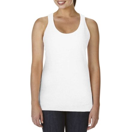 CCL4260 mosott hatású Női ujjatlan póló-trikó Comfort Colors, White-2XL