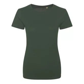   EA001F kereknyakú organikus női pamut póló Ecologie, Bottle Green-XS