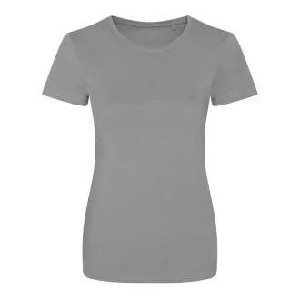   EA001F kereknyakú organikus női pamut póló Ecologie, Heather Grey-S
