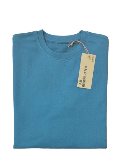EA030 kereknyakú unisex pulóver Ecologie, Ink Blue Plain-XS