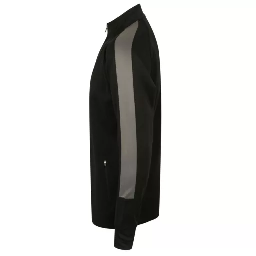 Finden + Hales FHLV871 unisex melegítő felső, Black/Gunmetal Grey-XS