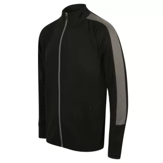   Finden + Hales FHLV871 unisex melegítő felső, Black/Gunmetal Grey-XXS