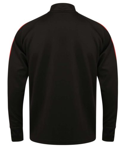 Finden + Hales FHLV871 unisex melegítő felső, Black/Red-XXS