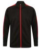 Finden + Hales FHLV871 unisex melegítő felső, Black/Red-XXS