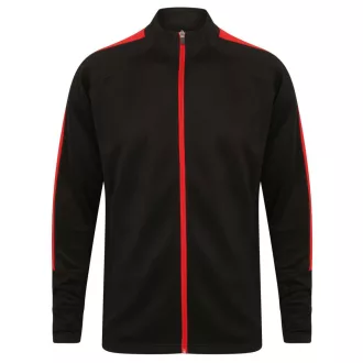   Finden + Hales FHLV871 unisex melegítő felső, Black/Red-XXS