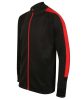 Finden + Hales FHLV871 unisex melegítő felső, Black/Red-XXS