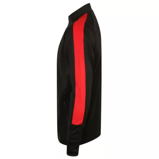 Finden + Hales FHLV871 unisex melegítő felső, Black/Red-XXS