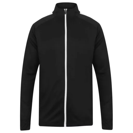 Finden + Hales FHLV871 unisex melegítő felső, Black/White-L