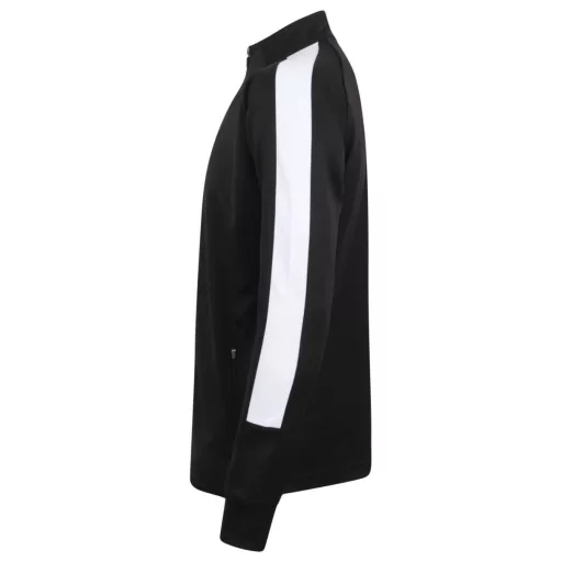 Finden + Hales FHLV871 unisex melegítő felső, Black/White-XL