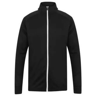   Finden + Hales FHLV871 unisex melegítő felső, Black/White-XXS