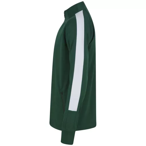 Finden + Hales FHLV871 unisex melegítő felső, Bottle/White-2XL