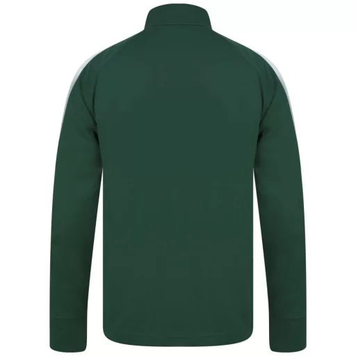 Finden + Hales FHLV871 unisex melegítő felső, Bottle/White-3XL