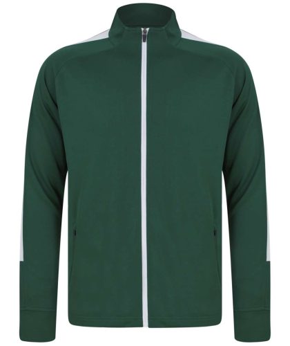 Finden + Hales FHLV871 unisex melegítő felső, Bottle/White-XXS