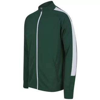   Finden + Hales FHLV871 unisex melegítő felső, Bottle/White-XXS