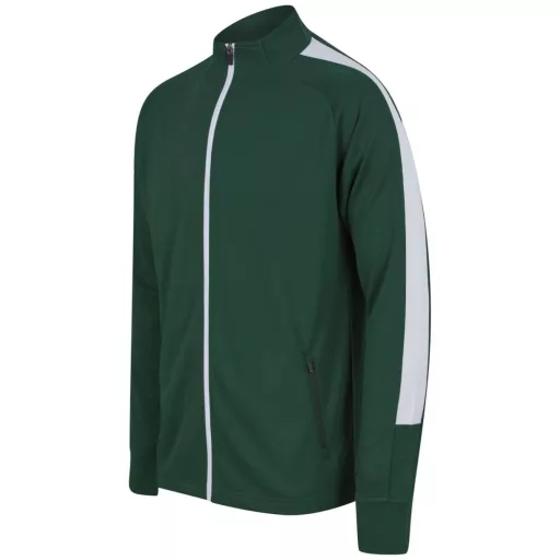 Finden + Hales FHLV871 unisex melegítő felső, Bottle/White-XXS