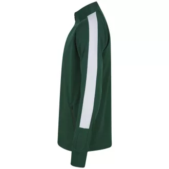   Finden + Hales FHLV871 unisex melegítő felső, Bottle/White-XXS