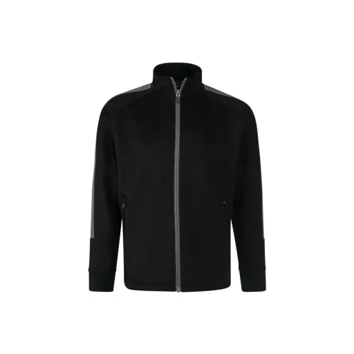 Finden + Hales FHLV873 gyerek tréning felső, Black/Gunmetal Grey-13