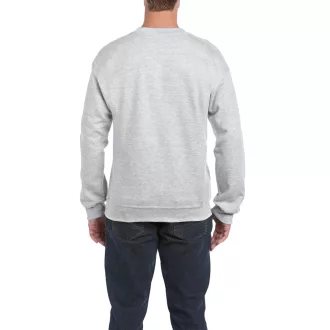 Környakas unisex prémium pulóver, Gildan GI12000, Ash-M