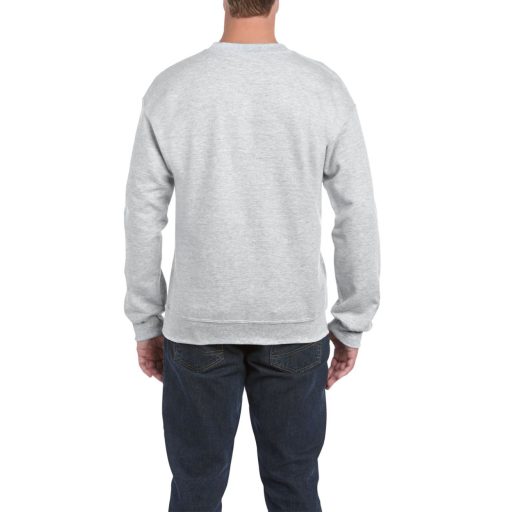 Környakas unisex prémium pulóver, Gildan GI12000, Ash-M