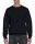 Környakas unisex prémium pulóver, Gildan GI12000, Black-L