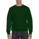 Környakas unisex prémium pulóver, Gildan GI12000, Forest Green-S