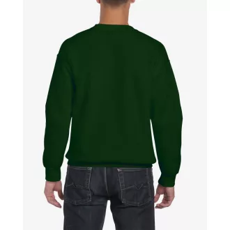   Környakas unisex prémium pulóver, Gildan GI12000, Forest Green-S