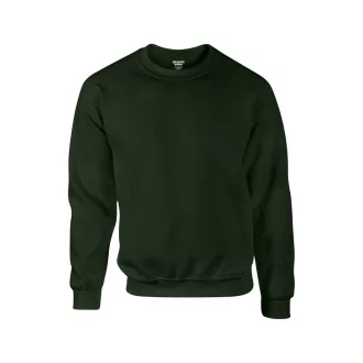   Környakas unisex prémium pulóver, Gildan GI12000, Forest Green-S