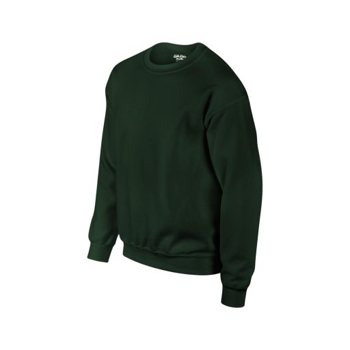 Környakas unisex prémium pulóver, Gildan GI12000, Forest Green-S