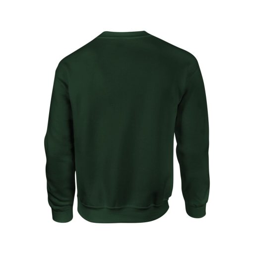 Környakas unisex prémium pulóver, Gildan GI12000, Forest Green-S