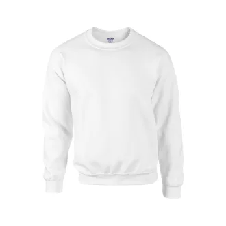   Környakas unisex prémium pulóver, Gildan GI12000, White-2XL
