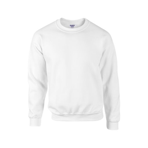 Környakas unisex prémium pulóver, Gildan GI12000, White-2XL