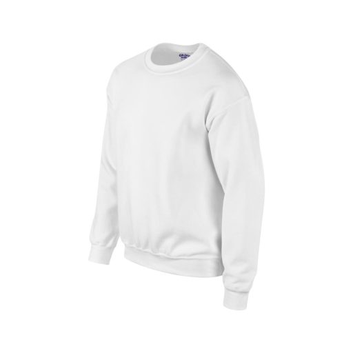 Környakas unisex prémium pulóver, Gildan GI12000, White-L