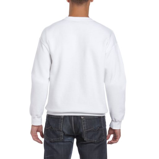 Környakas unisex prémium pulóver, Gildan GI12000, White-XL