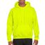 Prémium kapucnis pulóver, Gildan GI12500, Safety Green-S