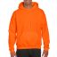 Prémium kapucnis pulóver, Gildan GI12500, S.Orange-S