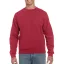 Kereknyakú körkötött pulóver, Gildan GI18000, Antique Cherry Red-3XL