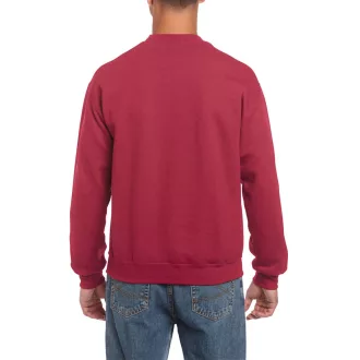   Kereknyakú körkötött pulóver, Gildan GI18000, Antique Cherry Red-S