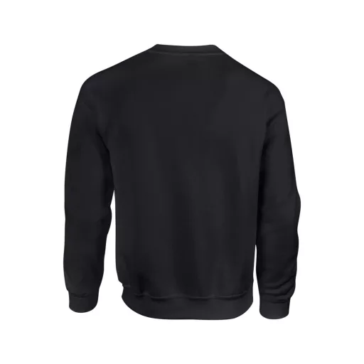 Kereknyakú körkötött pulóver, Gildan GI18000, Black-S