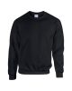 Kereknyakú körkötött pulóver, Gildan GI18000, Black-XL