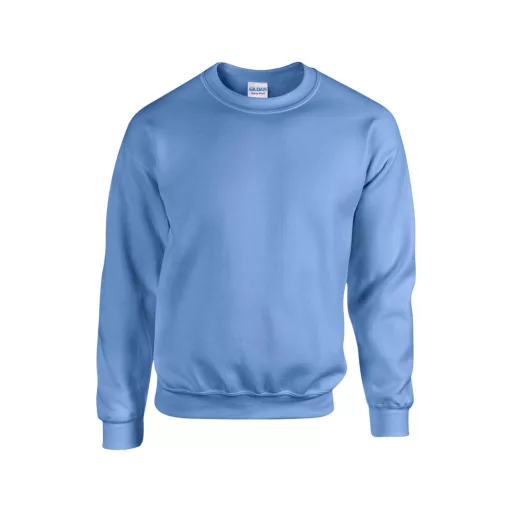 Kereknyakú körkötött pulóver, Gildan GI18000, Carolina Blue-S