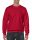 Kereknyakú körkötött pulóver, Gildan GI18000, Cherry Red-2XL