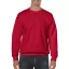 Kereknyakú körkötött pulóver, Gildan GI18000, Cherry Red-2XL