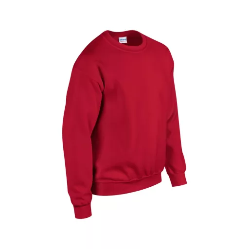Kereknyakú körkötött pulóver, Gildan GI18000, Cherry Red-3XL