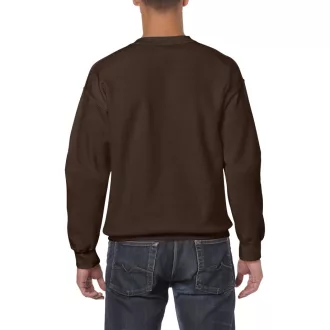   Kereknyakú körkötött pulóver, Gildan GI18000, Dark Chocolate-2XL