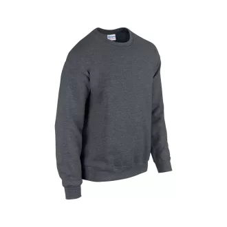   Kereknyakú körkötött pulóver, Gildan GI18000, Dark Heather-2XL