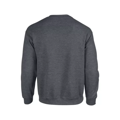 Kereknyakú körkötött pulóver, Gildan GI18000, Dark Heather-2XL